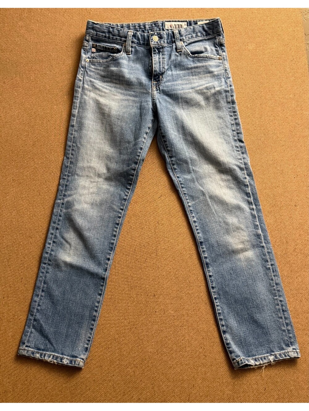 AG Adriano Goldschmied Phoebe Jeans Women’s 28R High Rise Straight Stretch Blue